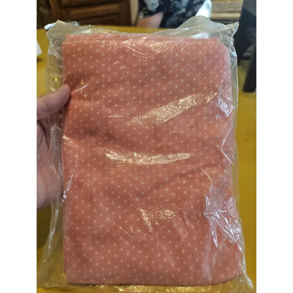 Vintage NIP Riegel Fitted Crib Sheet Pink Polka‎ Dots